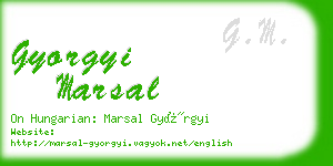 gyorgyi marsal business card